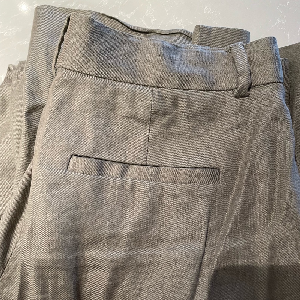 Aritzia- Babaton Linen Wide Leg Dress Pant - Picture 2 of 10